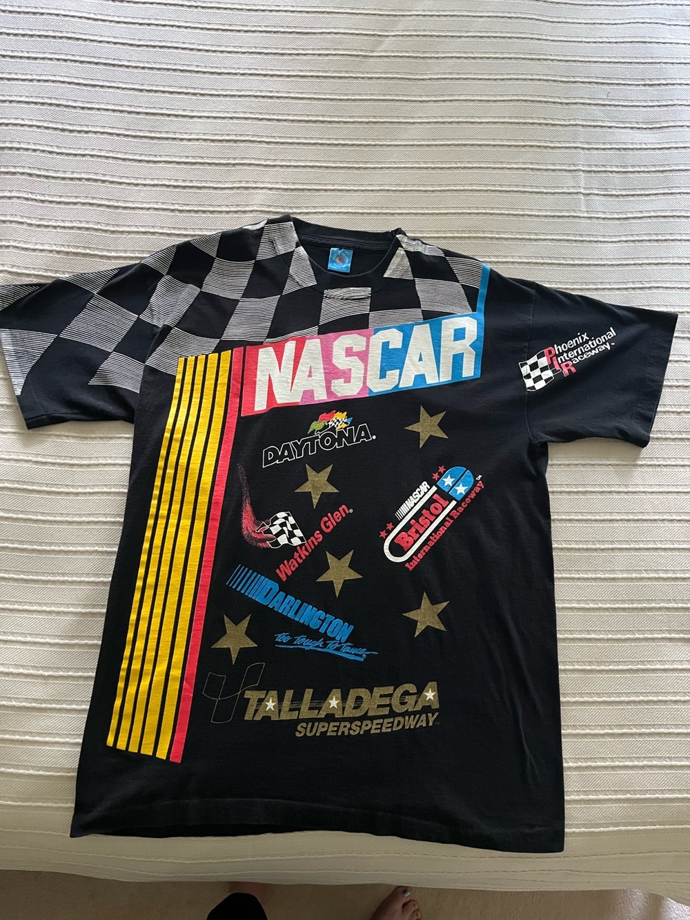 NASCAR all-over print tee shirt